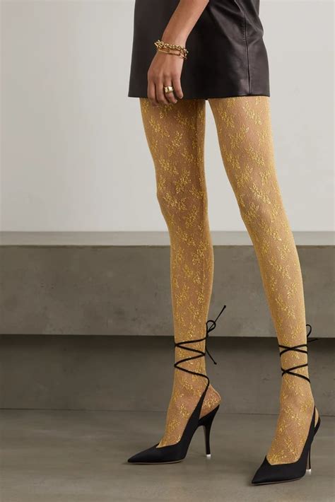 collant gucci filé|gucci lace tights.